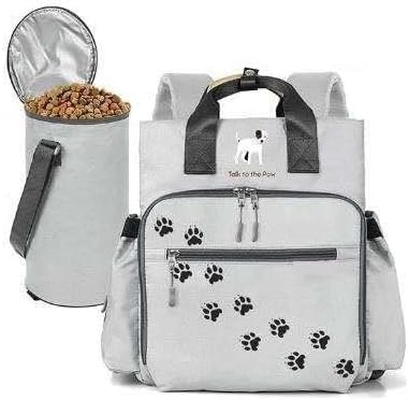 Dog Supply Organizer - Pet Travel Kit - Dog Organizer Backpack- Waterproof Backpack - Dog Bowls - Food Canister