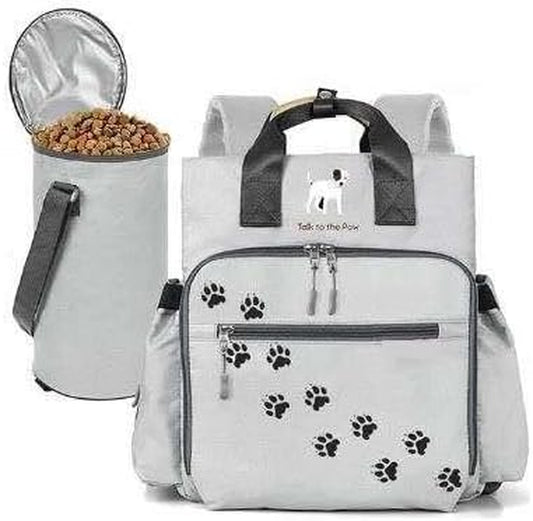 Dog Supply Organizer - Pet Travel Kit - Dog Organizer Backpack- Waterproof Backpack - Dog Bowls - Food Canister