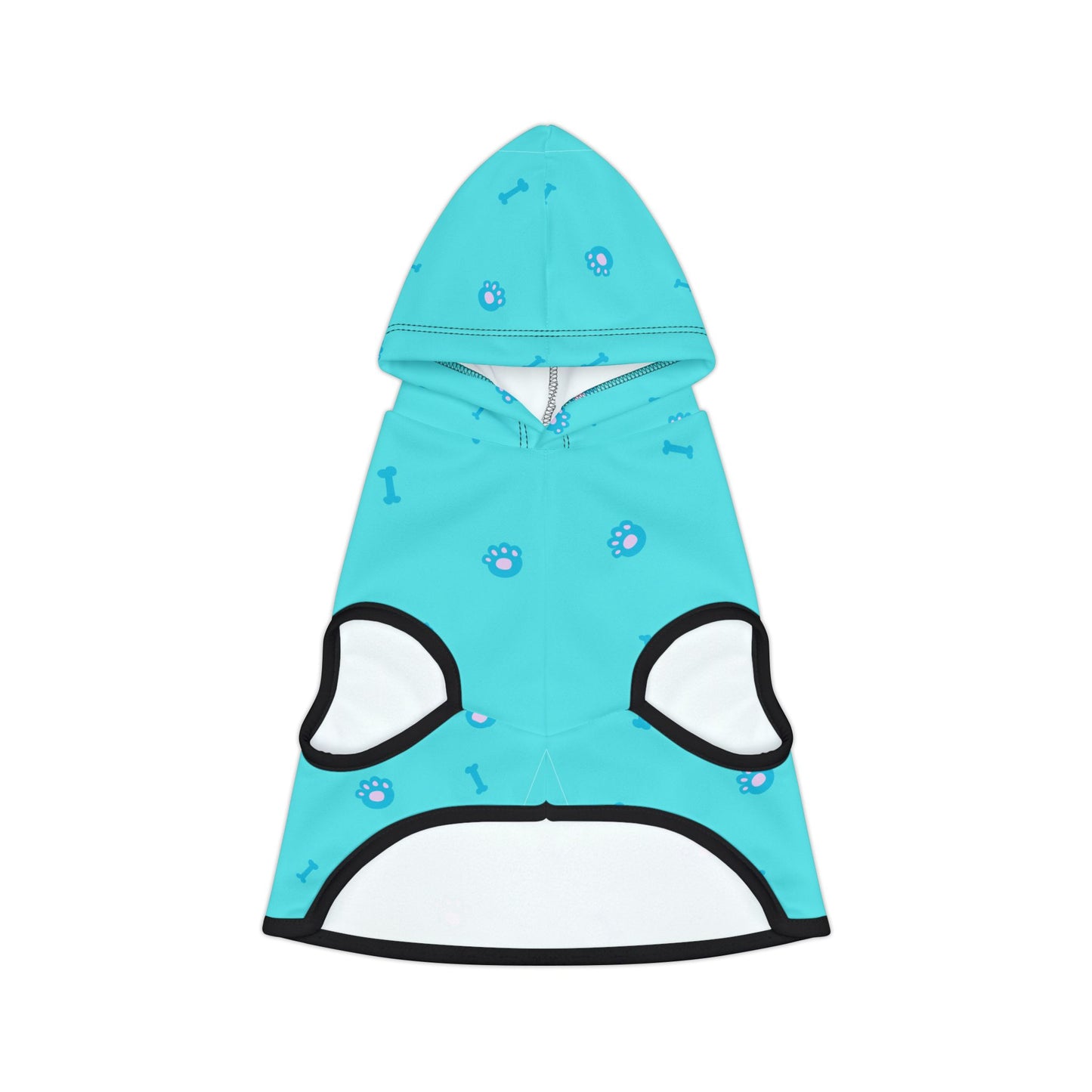 Pet Hoodie Blue Paws and Bones