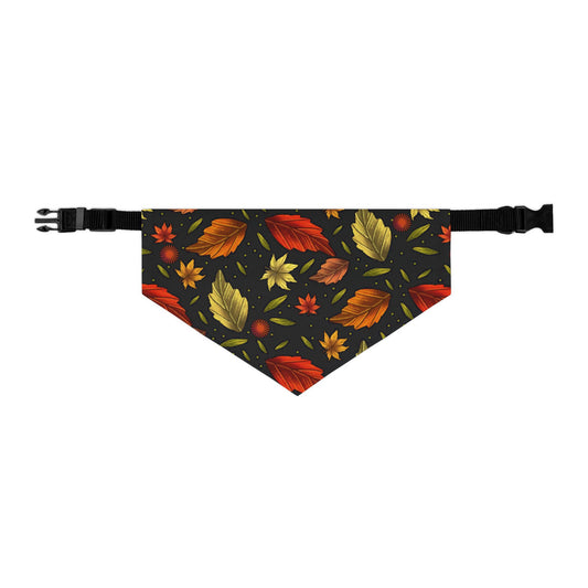 Autumn Leaves Pet Bandana Collar