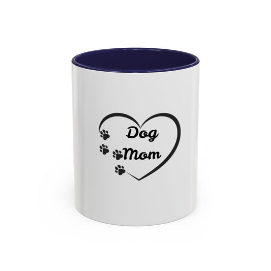 Dog Mom Accent Coffee Mug
