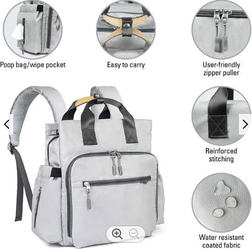 Dog Supply Organizer - Pet Travel Kit - Dog Organizer Backpack- Waterproof Backpack - Dog Bowls - Food Canister