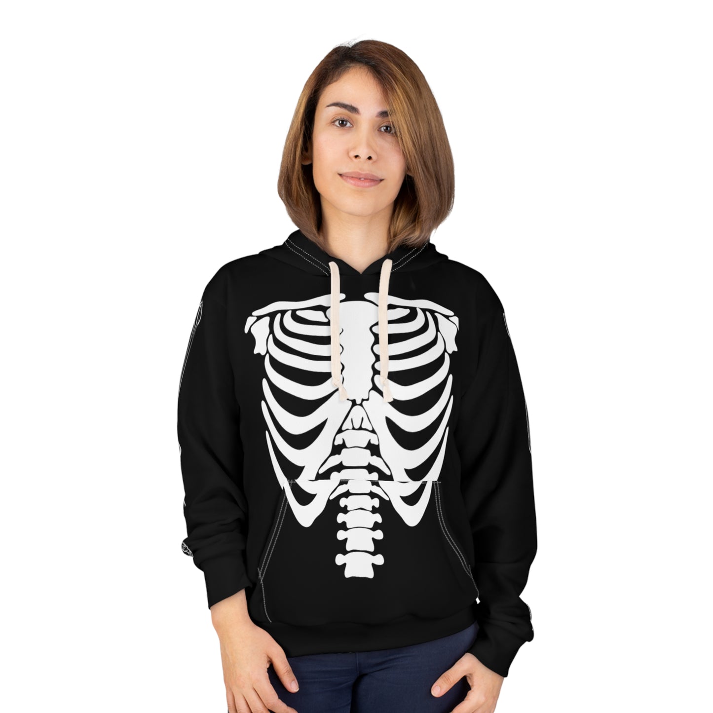 Skeleton Design Unisex Pullover Hoodie