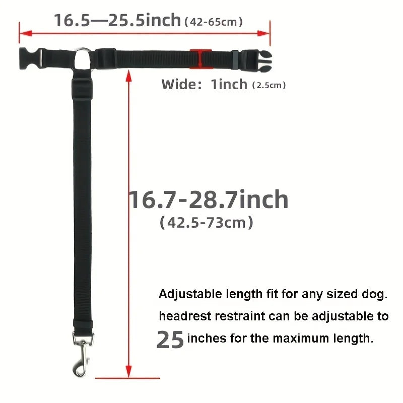 Adjustable Dog Seat Belt