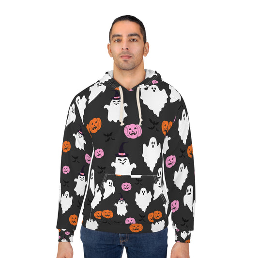 Halloween Ghost Hoodie, Unisex Pullover Sweatshirt