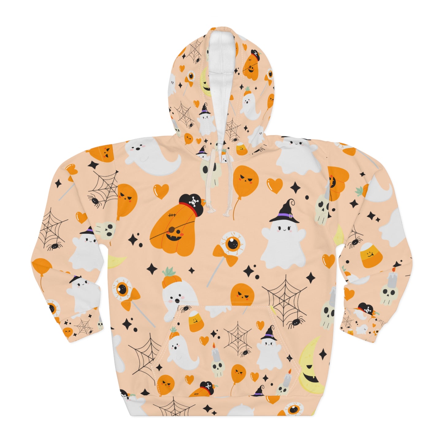 Orange Pumpkin Unisex Pullover Hoodie