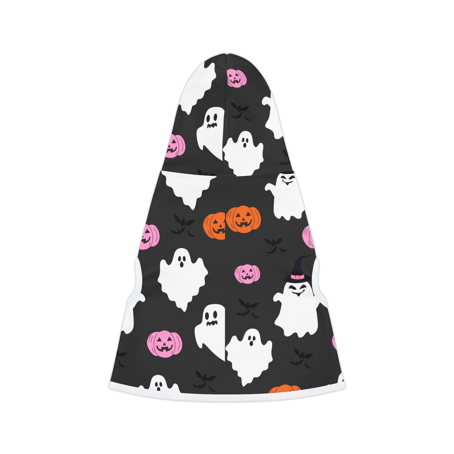 Halloween Pet Hoodie with Ghosts & Pumpkins