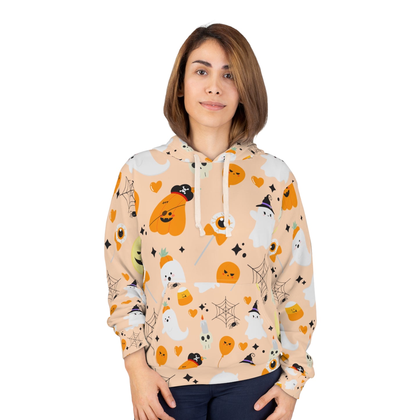 Orange Pumpkin Unisex Pullover Hoodie