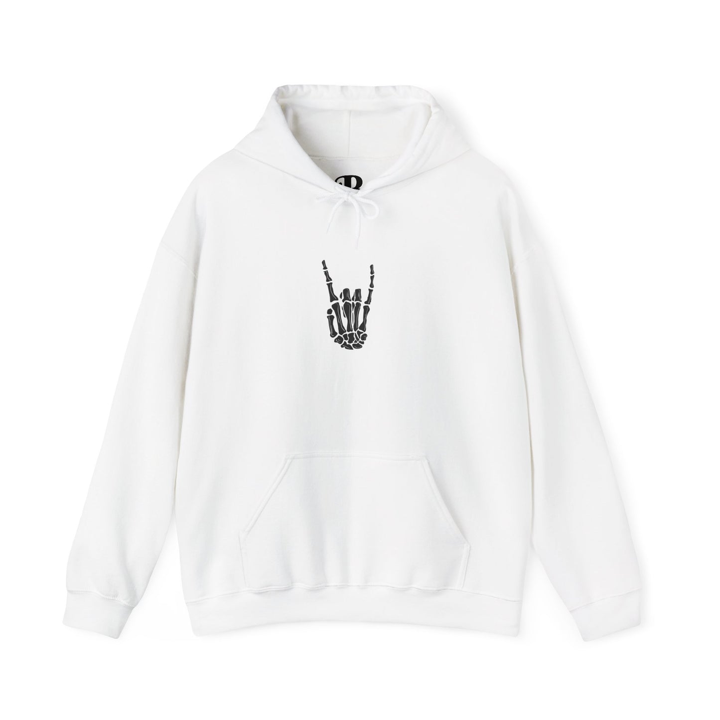 Rock On Skeleton Hand Hoodie
