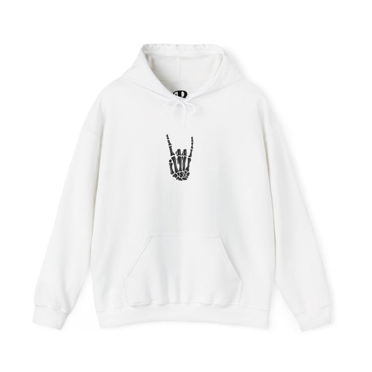 Rock On Skeleton Hand Hoodie