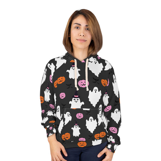 Halloween Ghost Hoodie, Unisex Pullover Sweatshirt