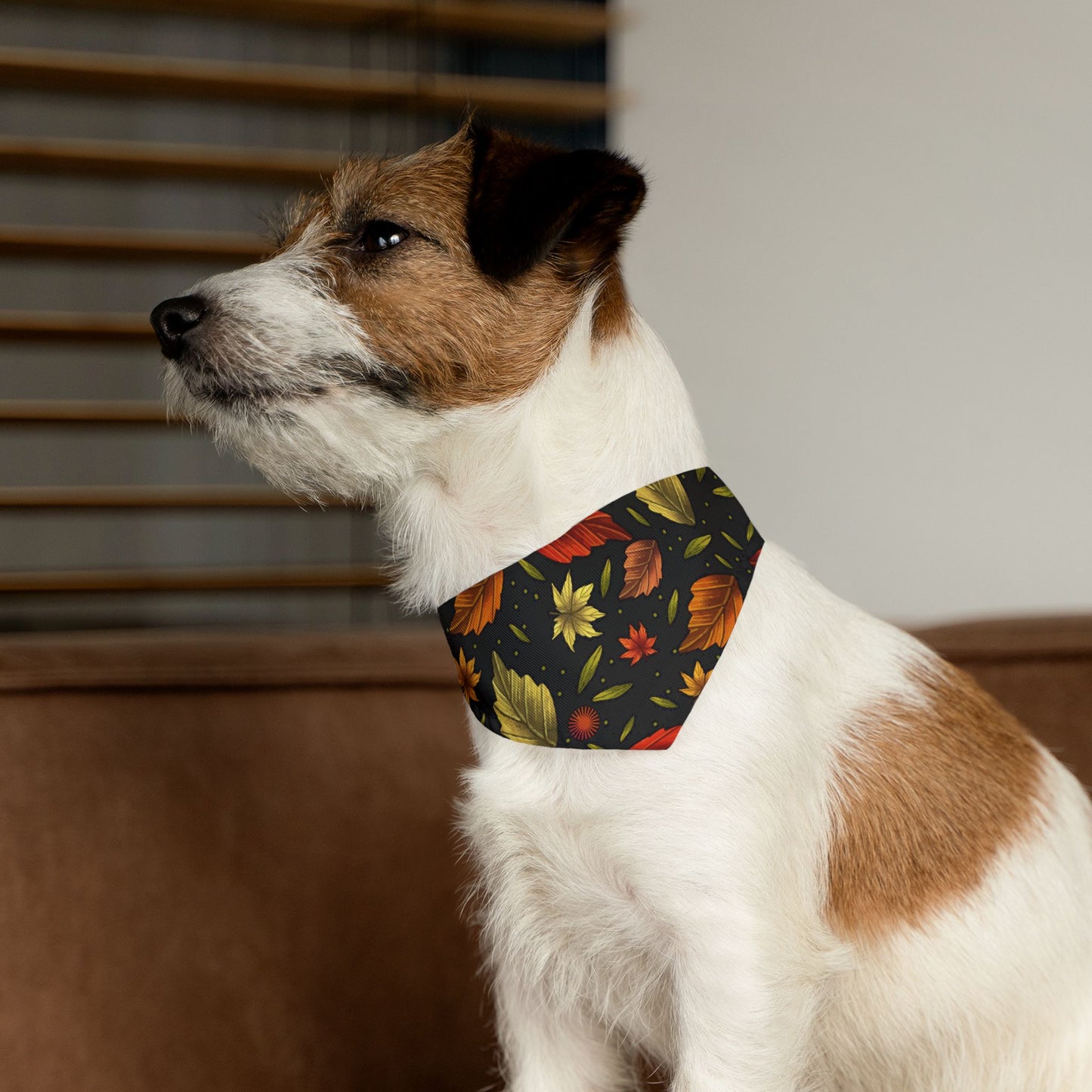 Autumn Leaves Pet Bandana Collar