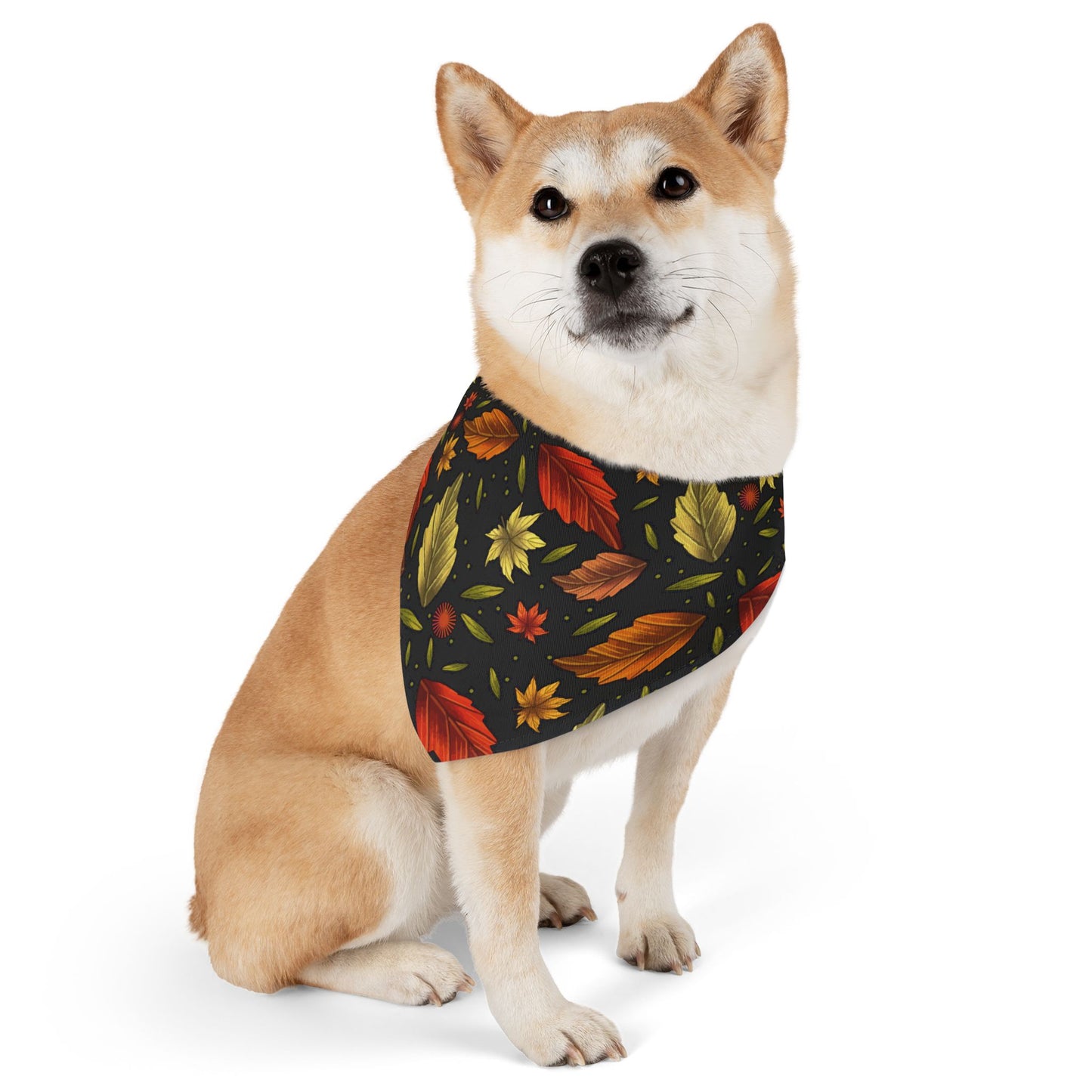 Autumn Leaves Pet Bandana Collar
