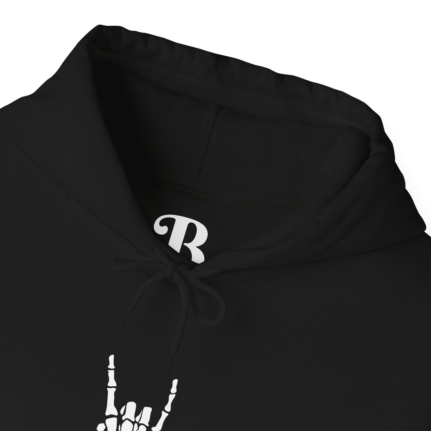 Rock On Skeleton Hand Hoodie