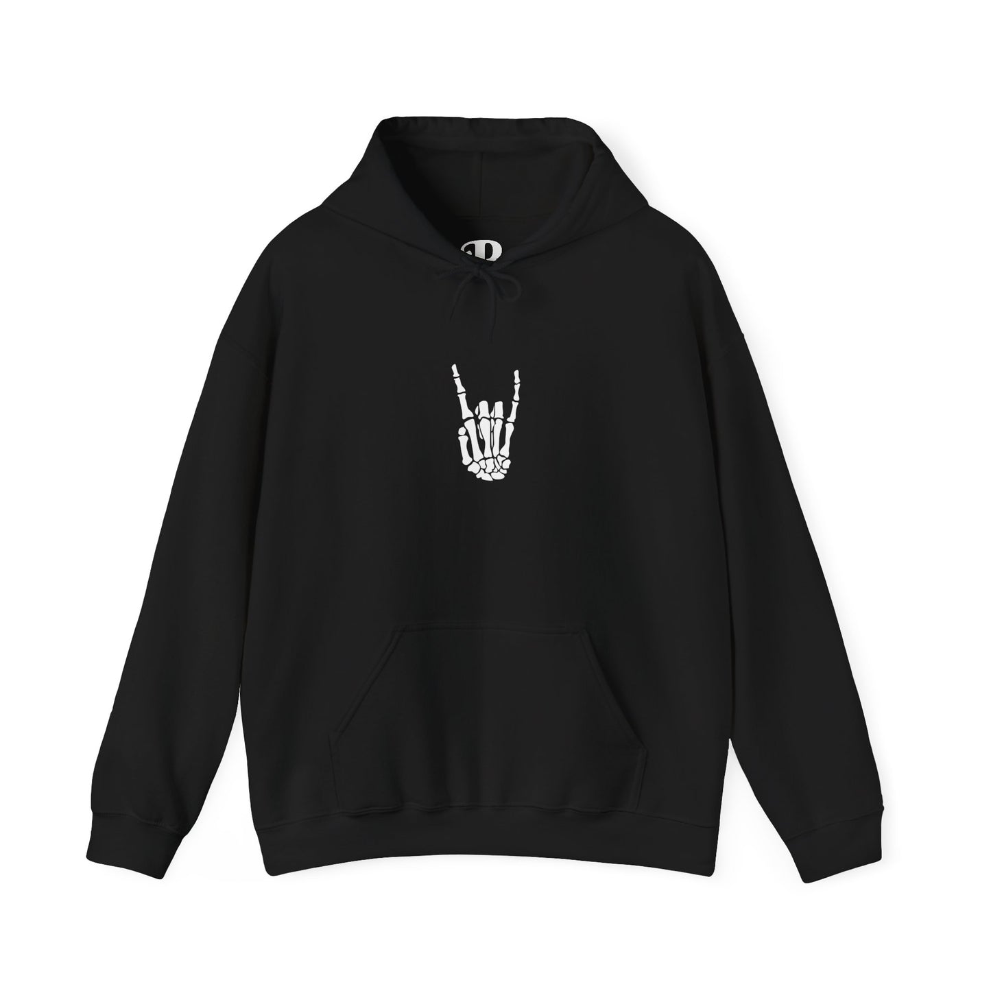 Rock On Skeleton Hand Hoodie