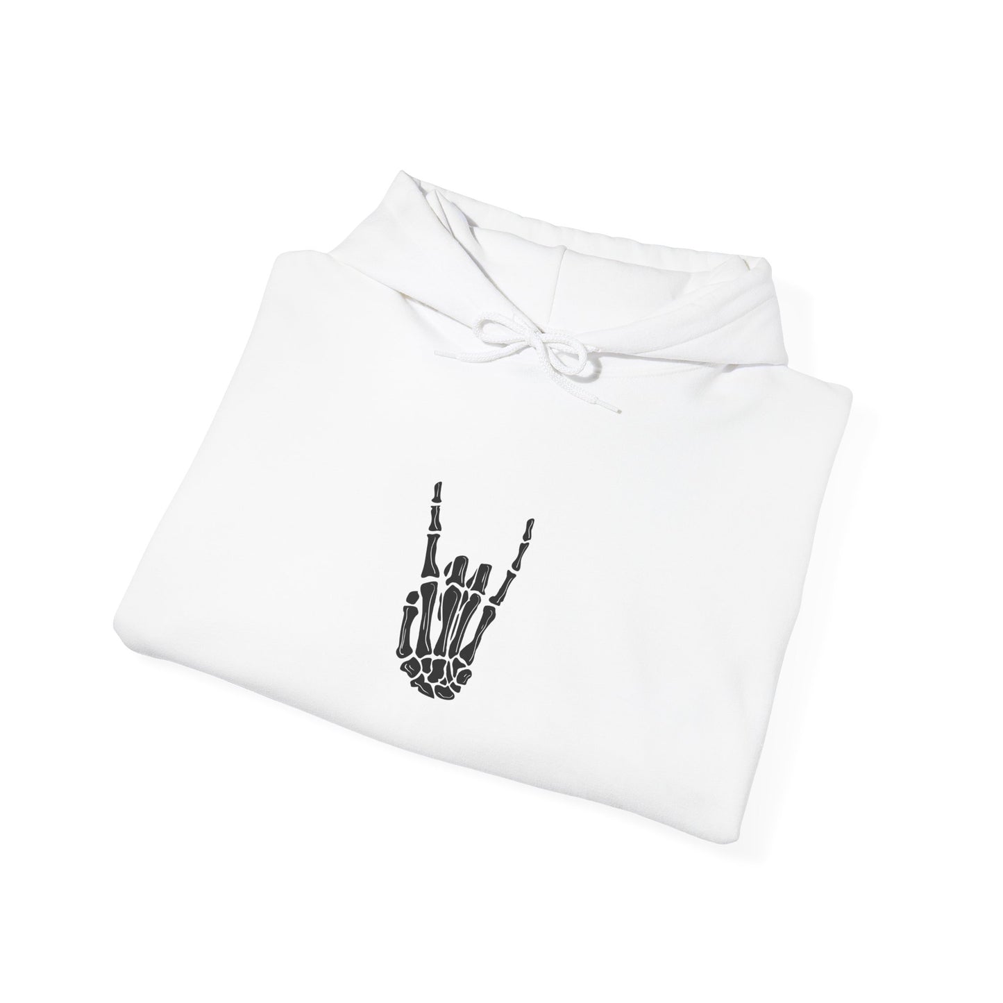 Rock On Skeleton Hand Hoodie