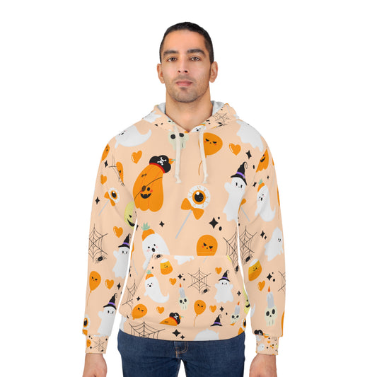 Orange Pumpkin Unisex Pullover Hoodie