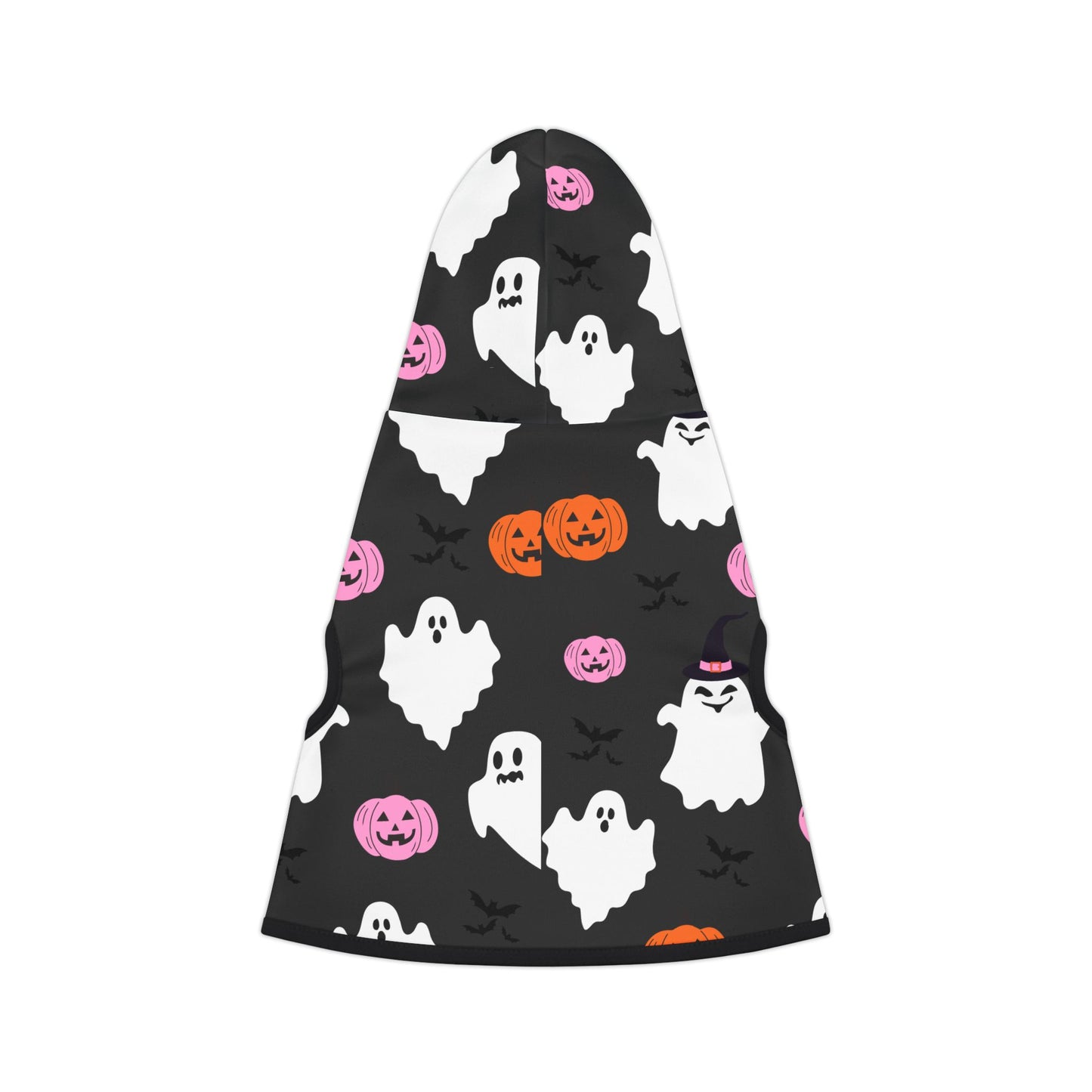 Halloween Pet Hoodie with Ghosts & Pumpkins