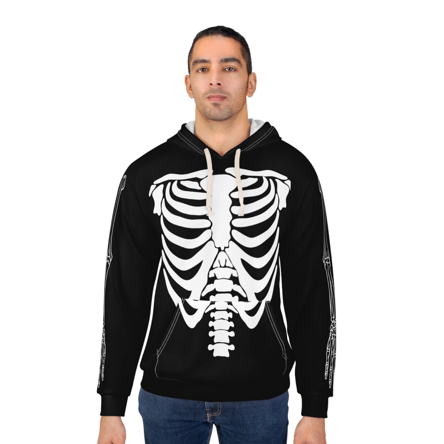 Skeleton Design Unisex Pullover Hoodie
