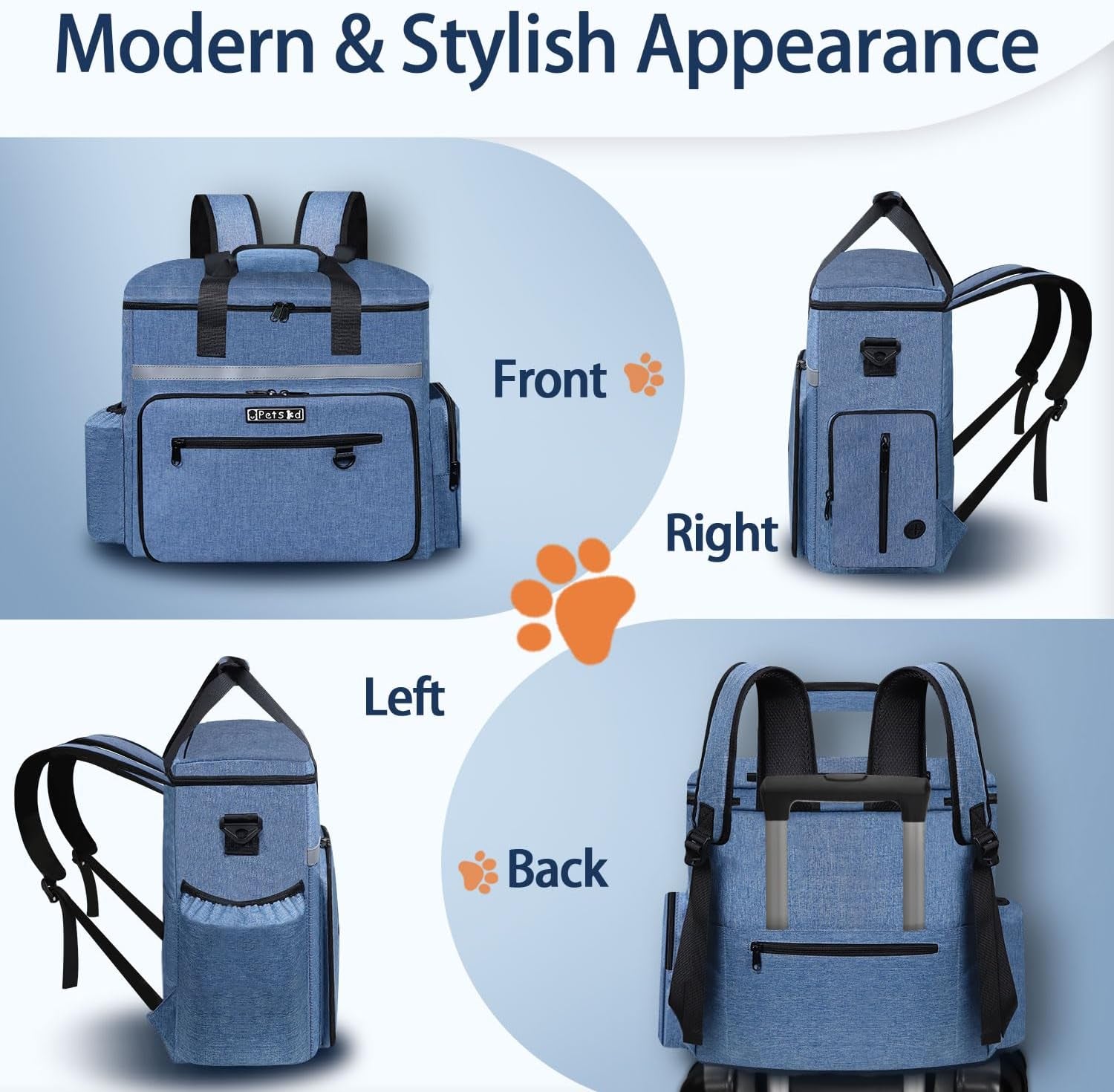 Dog Travel Bag,Dog Travel Backpack Pet Supplies Tote Bag Weekend Dog Backpack